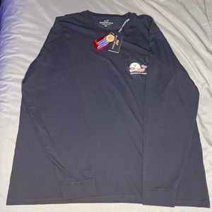 Vineyard Vines Texas Longhorn Longsleeve Pocket Tee